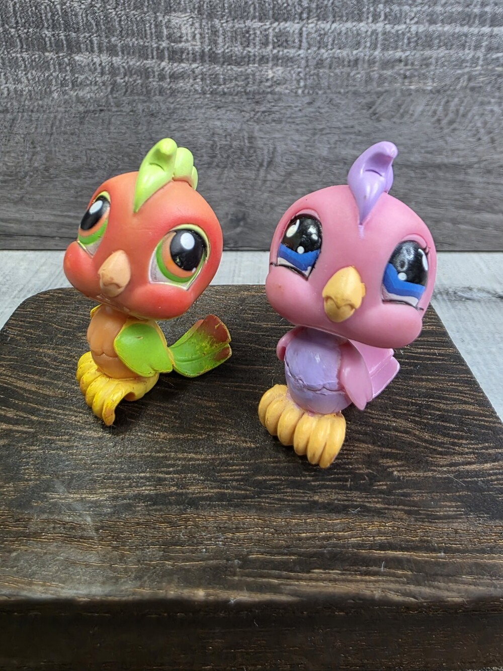 COCKATOO Lot #394 And #923 - Authentic Littlest Pet Shop - Hasbro LPS g58
